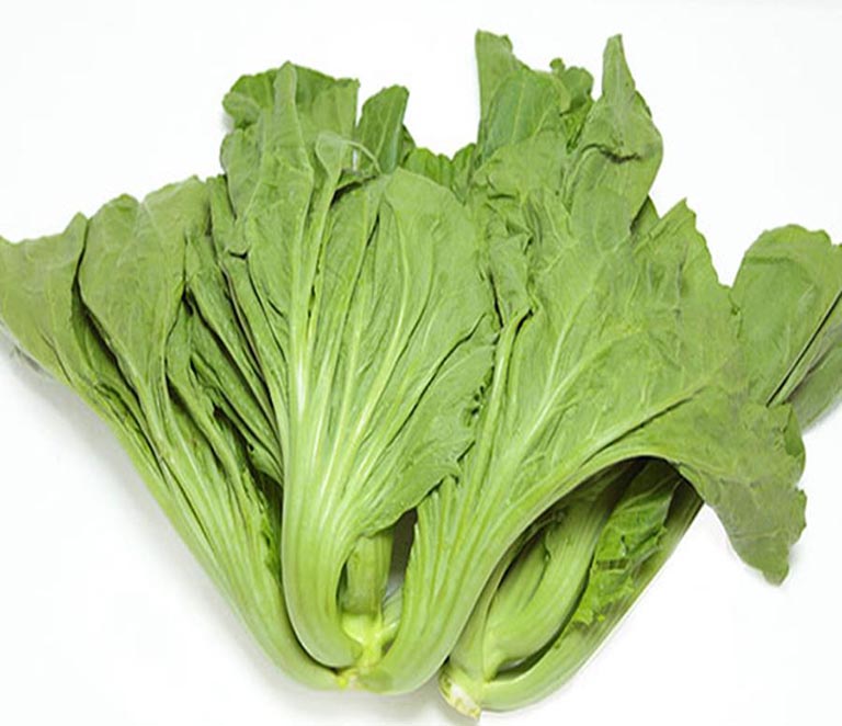 Rau cải bẹ xanh giúp bổ sung chất xơ thúc đẩy tiêu hóa, giảm axit dư thừa ở người bị trào ngược dạ dày