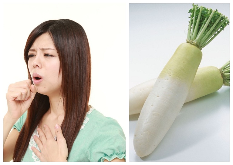 Củ cải trắng chữa viêm họng