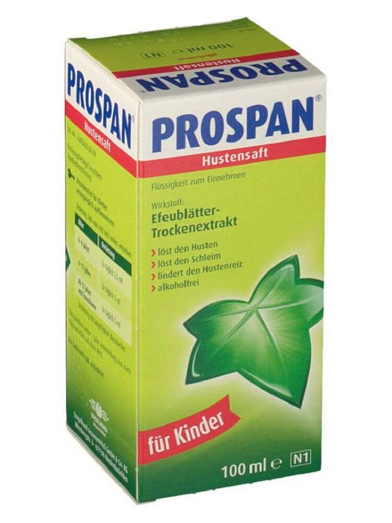 Siro điều trị viêm đường hô hấp kèm theo ho Prospan (100ml) có nguồn gốc từ Đức trị viêm họng hiệu quả