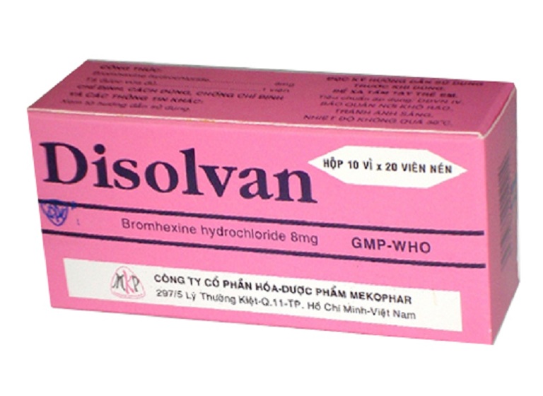 Thuốc long đờm Disolvan dùng cho trường hợp có biểu hiện tăng dịch đờm