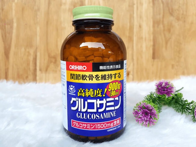 Thuốc trị đau nhức xương khớp Glucosamine Orihiro dành cho người già có nguồn gốc xuất xứ từ Nhật