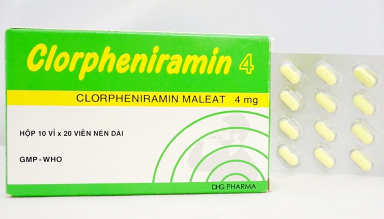 Clorpheniramin có tác dụng chữa các bệnh dị ứng ngoài da và đường hô hấp