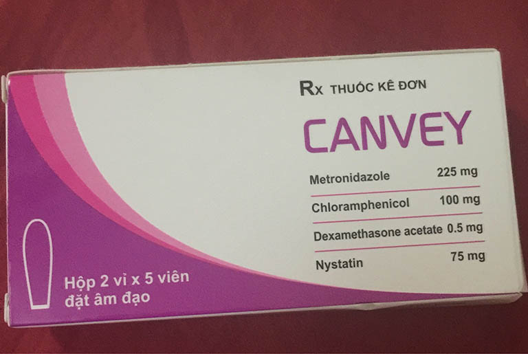 Thuốc đặt âm đạo Canvey có tác dụng điều trị tại chỗ viêm nhiễm âm đạo