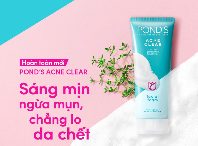 sữa rửa mặt pond's acne clear có tốt không