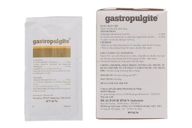 Thuốc dạ dày Gastropulgite đang được bán với giá 106.000 VNĐ/ hộp 30 gói