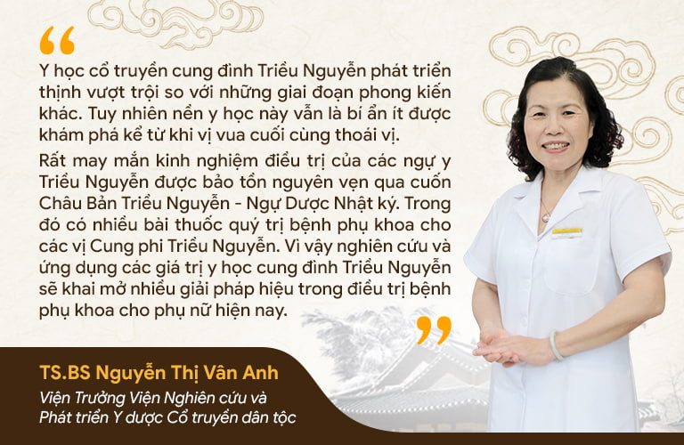 Bác sĩ Vân Anh nhận định về bài thuốc Phụ Khang Tán